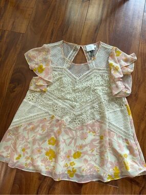 HD Designs floral blouse